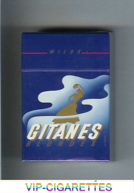 Gitanes Blondes Milds blue cigarettes hard box