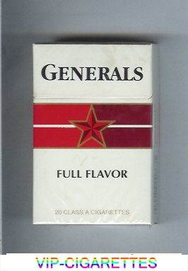 Generals Full Flavor cigarettes hard box