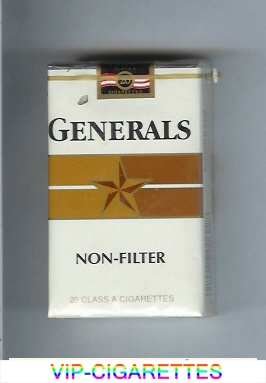 Generals Non-Filter cigarettes soft box