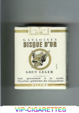 Gauloises Disque D'Or Gout Leger Filtre cigarettes soft box