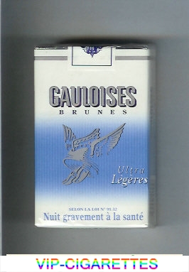 Gauloises Brunes Ultra Legeres cigarettes soft box