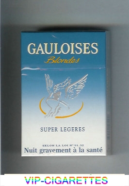 Gauloises Blondes Super Legeres Cigarettes hard box