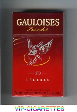 Gauloises Blondes 100s Legeres red Cigarettes hard box