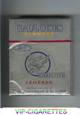 Gauloises Blondes 25s Legeres grey Cigarettes hard box
