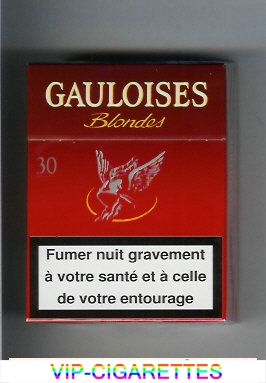 Gauloises Blondes 30s red Cigarettes hard box