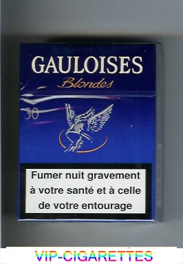Gauloises Blondes 30s blue Cigarettes hard box