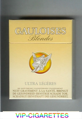 Gauloises Blondes 25s Ultra Legeres Cigarettes hard box