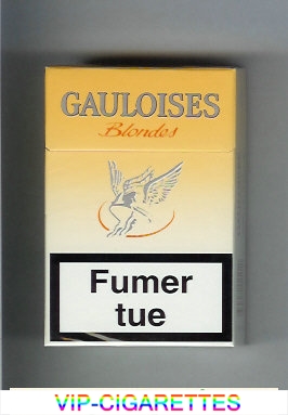 Gauloises Blondes Cigarettes yellow hard box