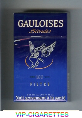 Gauloises Blondes 100s Filtre blue Cigarettes hard box