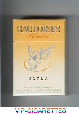 Gauloises Blondes Ultra Cigarettes hard box