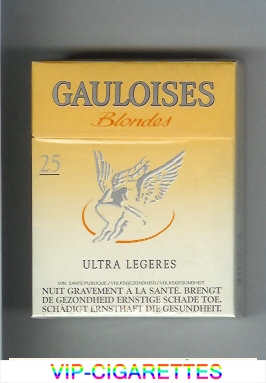 Gauloises Blondes Ultra Legeres 25s Cigarettes hard box