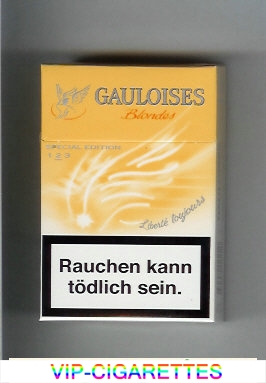 Gauloises Blondes Liberte Toujours yellow Cigarettes hard box