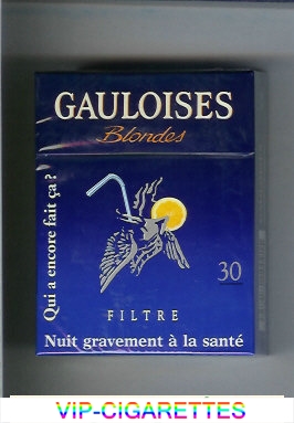 Gauloises Blondes cigarettes Filtre Qui a Encore Fait Ca ' Blue 30s hard box