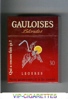 Gauloises Blondes cigarettes Legeres Qui a Encore Fait Ca ' 30s hard box