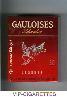 Gauloises Blondes Qui a Encore Fait Ca ' Legeres 30s cigarettes hard box