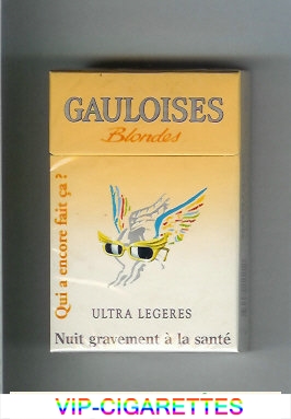 Gauloises Blondes Cigarettes Qui a Encore Fait Ca ' Ultra Legeres hard box