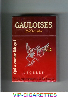 Gauloises Blondes Qui a Encore Fait Ca ' Legeres cigarettes hard box