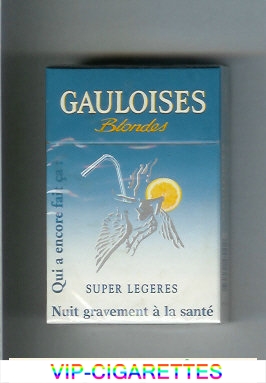 Gauloises Blondes Super Legeres Qui a Encore Fait Ca ' Cigarettes hard box