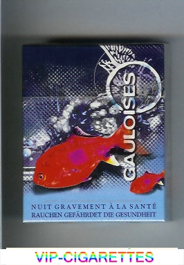 Gauloises with fish 25s cigarettes hard box