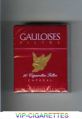 Gauloises Filtre Caporal red cigarettes hard box