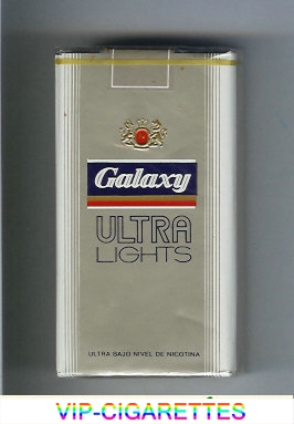 Galaxy Ultra Lights silver 100s cigarettes soft box