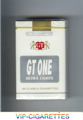 GT One Ultra Lights Filter cigarettes soft box