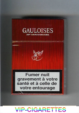 Gauloises red cigarettes hard box