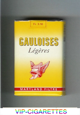 Gauloises Legeres Maryland Filtre yellow cigarettes soft box