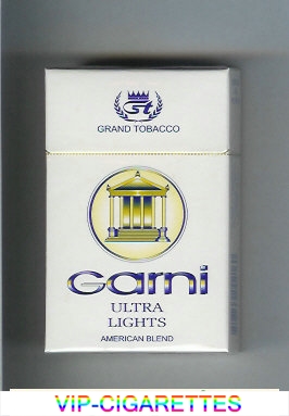 Garni Ultra Lights American Blend Grand Tobacco cigarettes hard box