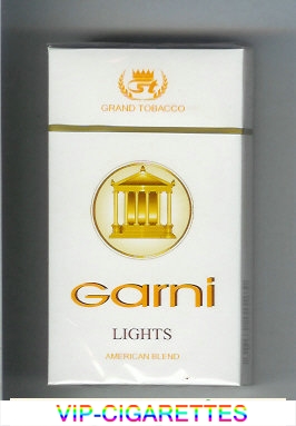 Garni American Blend Lights Grand Tobacco 100s cigarettes hard box