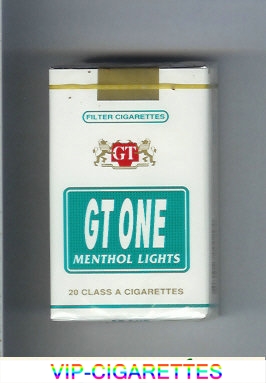 GT One Menthol Lights Filter cigarettes soft box