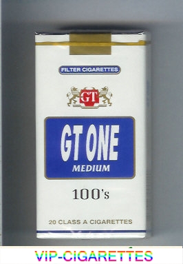 GT One Medium Filter cigarettes 100s soft box