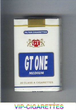 GT One Medium Filter cigarettes soft box