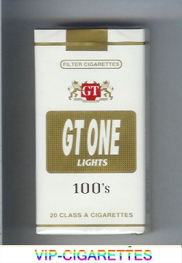 GT One Lights Filter cigarettes 100s soft box