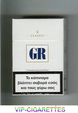 GR Classic white cigarettes hard box