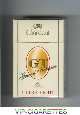 GT Grand Tobacco Charcoal Ultra Light cigarettes hard box