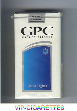 GPC Quality Tabacco Ultra Lights Filter 100s Cigarettes soft box