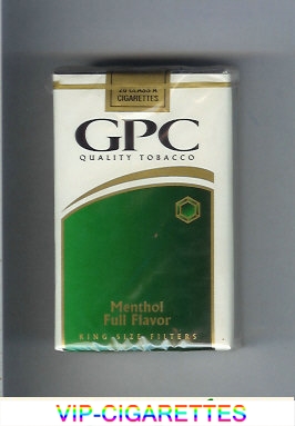 GPC Quality Tabacco Menthol Full Flavor King Size Filters Cigarettes soft box