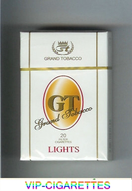 GT Grand Tobacco Lights cigarettes hard box