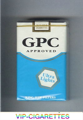 GPC Approved Ultra Lights King Size Filters Cigarettes soft box