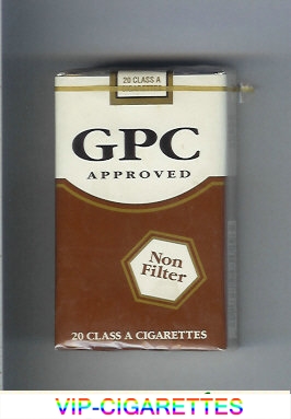 GPC Approved Non Filter 20 Class A Cigarettes soft box