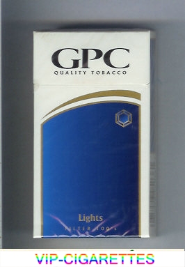 GPC Quality Tabacco Lights Filter 100s Cigarettes hard box