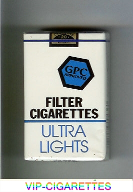 GPC Approved Filter Cigarettes Ultra Lights soft box