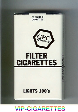 GPC Approved Filter Cigarettes Lights 100s soft box