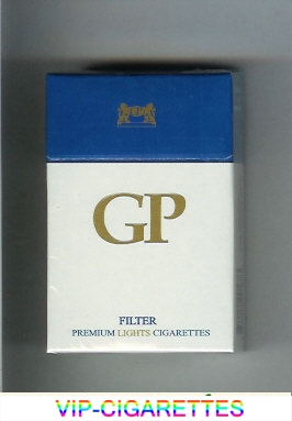 GP Filter premium Lights cigarettes hard box