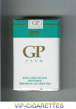 GP Club King Size Filter Menthol premium cigarettes soft box