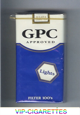 GPC Approved Lights Filter 100s Cigarettes soft box