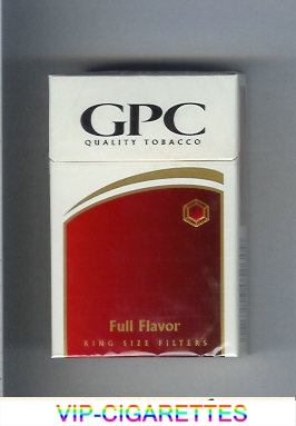 GPC Quality Tabacco Full Flavor King Size Filters Cigarettes hard box