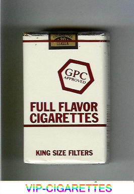 GPC Approved Full Flavor Cigarettes King Size Filters soft box