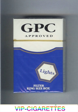 GPC Approved Lights Filters King Size Box Cigarettes hard box